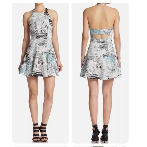 Parker Dresses & Skirts - Parker Leona Aegean Printed Halter Fit and Flare Mini Dress Women’s Size M NWT
